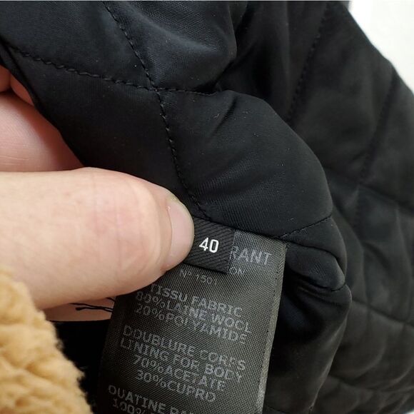 NWOT Isabel Marant Wool Blend Charcoal Short 4 pocket Double Breasted PeaCoat - Picture 16 of 16